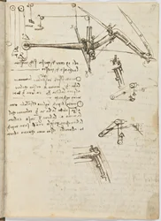 Código sobre el vuelo de los pájaros, c. 1505-06, manuscrito en papel, cc. 18, hoja 17 recto